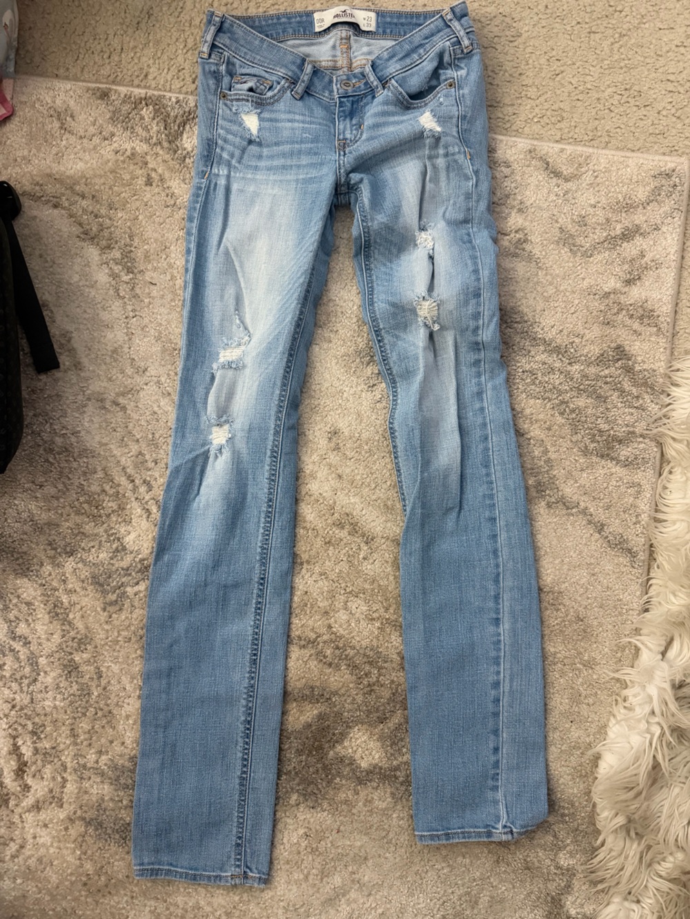 Hollister Light Blue Distresses Jeans